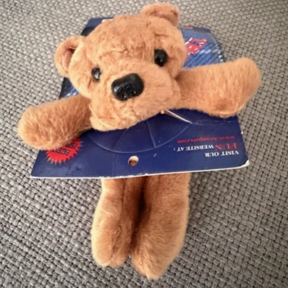 Original 1996 Pocket Beanpals KellyToy Brown Dog Butch Bulldog NIP Vintage
